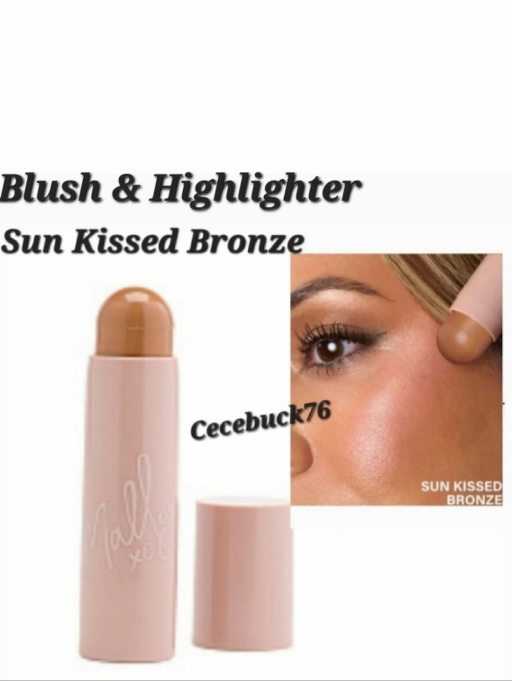 🌺Mally Sun Kissed Bronze Cream Blush Shimmer, Shape & Glow Face Defining Stick